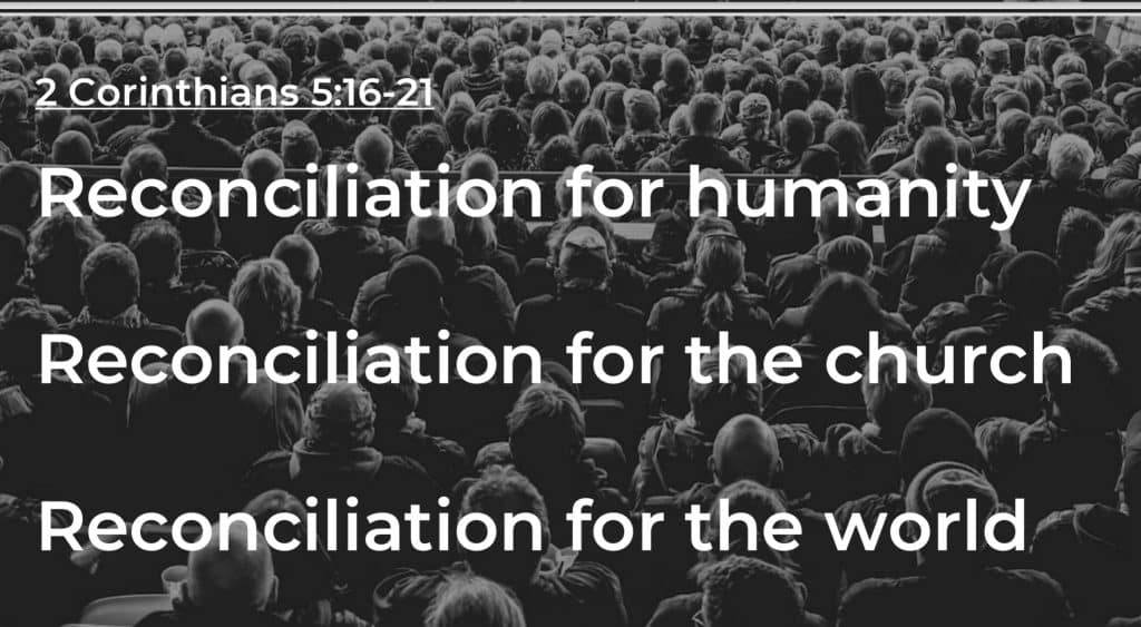 Reconciliation For The World | Motto Verse Revisit
