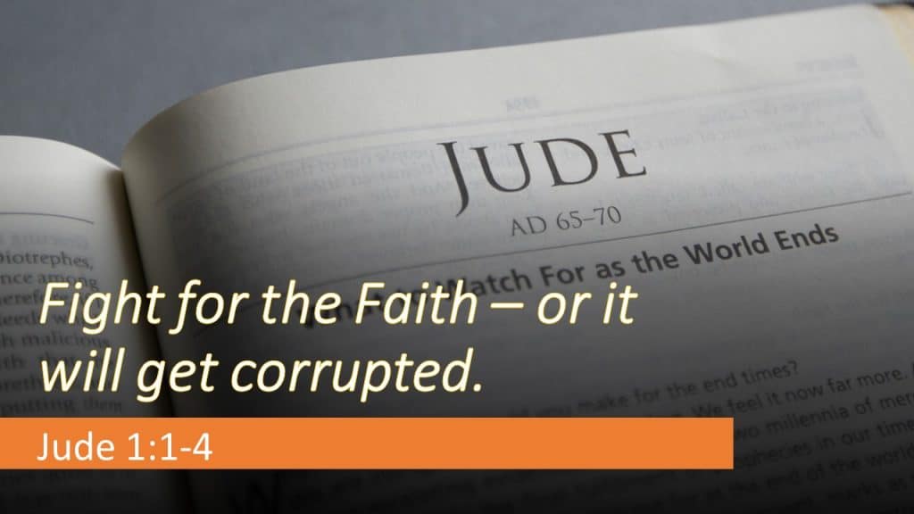 Fight for the faith – or it will get corrupted